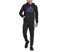 Adidas M BL FT HD TS, Tuta da Ginnastica Uomo, Black/Team Royal Blue, 4