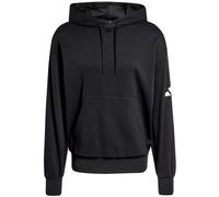 adidas Homme Essentials Lose Fit Three Bar Terry Hoodie, Black/White, M