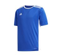 ADIDAS maglia calcio entrada 18 team blu royal bianco bambino 7-8 Anni