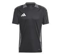 Adidas - Maglia da uomo in jersey a maniche corte, nero/grigio, XL