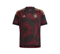 adidas Maglia Gara Calcio Giovanile Germania 2022 Away, nero/rosso, M