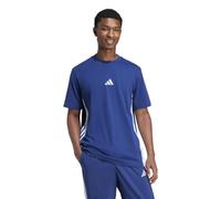 adidas Maglietta a Maniche Corte da Uomo, Blu Scuro/Bianco, L