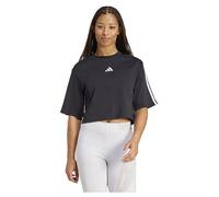 Adidas Maglietta A Maniche Corte Essentials 3 Stripes Cotton Loose