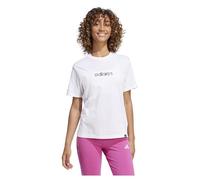 adidas Maglietta da Donna Camo Linear Graphic, Colore Bianco, S, Bianco, S
