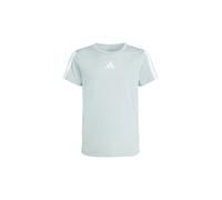 adidas - Kid's Training Essential 3 Stripes Tee - T-shirt 128 grigio