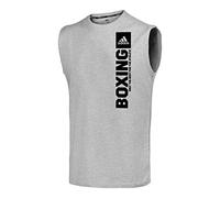 adidas Maglietta da Uomo Community Vertical Sleeveless, Grigio/Nero, M