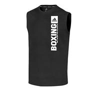 adidas Maglietta da Uomo Community Vertical Sleeveless, Nero/Bianco, XL, Nero/Bianco., XL