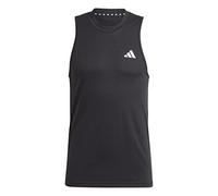 adidas Maglietta da uomo con logo Essentials Feel Ready, Nero/Bianco, M