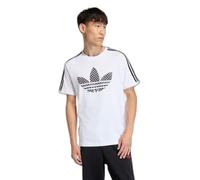 adidas Maglietta da uomo Monogram Infill 3S, Bianco (White), L