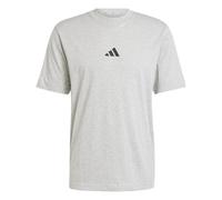 adidas Maglietta Essentials Small Logo Single Jersey da uomo Grigio mélange/Nero XL