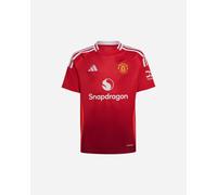 Adidas Maglia Calcio Ufficiale Manchester United FC 2024/25 Junior Rosso 7-8 anni