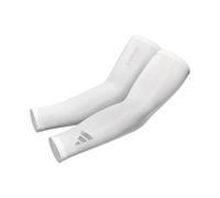 adidas Manicotti a compressione unisex Aeroready, maniche sportive, confezione da 2, bianco, L / XL