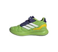 Adidas Marvel Run Falcon 5 Elastic Lace & Strap, Scarpe da Ginnastica, Hulk Semi Solar Green White Collegiate Purple, 33 EU