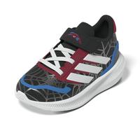 adidas Marvel Run Falcon - Sneaker da bambino con punta elastica e cinturino, Uomo Ragno Nero Bianco Puro Rubino, 20 EU