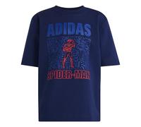 adidas Mixte Enfant Marvel Spider-Man Tee, Dark Blue/off White, 3-4 Years
