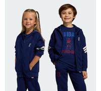 adidas Mixte Enfant Marvel Spider-Man Track Top, Dark Blue/off White, 4-5 Years