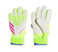 adidas Match Predator Fingersave - Guanti da calcio, unisex, per adulti, colore: Lemone/bianco/rosa brillante, taglia 3