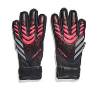 adidas Match Predator Fingersave Guanti da portiere da calcio, unisex, per adulti, nero/rosso brillante, taglia 7