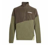 adidas performance - Terrex multi climawarm - Anorak in pile color oliva ombra / oliva strata-Verde S