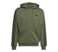 adidas Men Felpa con Cappuccio Essentials 3-Stripes French Terry Full-Zip