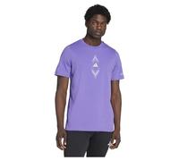 Adidas F50 Graphic Short Sleeve T-shirt Viola L Uomo