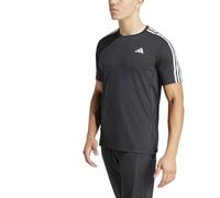 adidas T-Shirt Own The Run 3 Bandes nero M