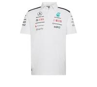 Adidas Mercedes-amg Petronas F1 Team Engineers Short Sleeve Polo Bianco 2XL Uomo