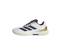 adidas Defiant Speed 2 Tennis Shoes, Scarpe Uomo, Ftwr White/Core Black/Aurora Plum, 46 2/3 EU