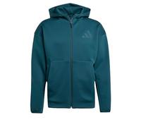 adidas performance - Z.n.e. - Giacca sportiva color edera aurora con zip e cappuccio-Verde XS