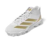adidas Men's Adizero Impact.2 Molded American Football Sneaker, White/Gold Metallic/White, 16