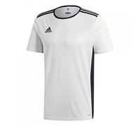Adidas Men's, Entrada 18 Maglia manica corta da uomo, bianca/nera, X-Large
