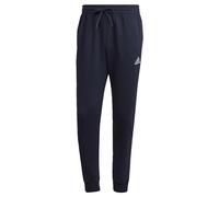 Adidas Men's Essentials Fleece Regular Tapered Pants, Ink/White, Medium