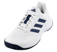 Adidas Mens Gamecourt 2.0 Tennis, Bianco/Team Blu Navy 2/Bianco, 11