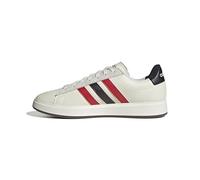 adidas Men's Grand Court 2.0 Sneaker, off White/Better Scarlet/Black, 8.5