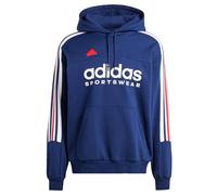 Adidas Felpa da Uomo con Cappuccio House Of Tiro Nations Pack Blu Taglia S Codice IY4530 Blu