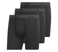 adidas Men's Microfiber Boxer Brief Underwear, Performance Athletic Fit (3-Pack), Black/Onix Grey/Black, 3X-Large Big Tall