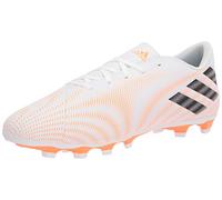 adidas Men's Nemeziz .4 Firm Ground Soccer Shoe, White/Black/Screaming Orange, 13