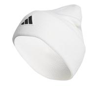 adidas Men's Postseason Fold Beanie, White/Black