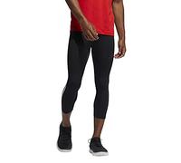 adidas mens TechFit 3-Stripes 3/4 Tights Black X-Small
