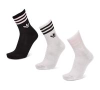 Adidas Mid Cut Crew 3 Pack unisex Calze - Bianco - Foot Locker White 34-36