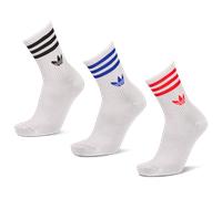 Adidas Mid Cut Crew 3 Pack unisex Calze - Bianco - Foot Locker White 37-39