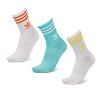 Adidas Mid Cut Crew 3 Pack unisex Calze - Bianco - Foot Locker White 40-42