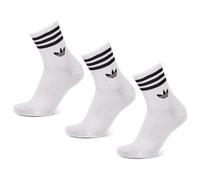 Calze con 3 strisce, 3 paia White / White / White 37-39