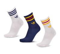 Adidas Mid Cut Crew 3 Pack Unisex - Calze Bianco - Taglia 40-42 White 40-42