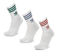 Adidas Mid Cut Crew 3 Pack Unisex - Calze Bianco - Taglia 43-45 White 43-45