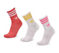 Adidas Mid Cut Crew 3 Pack Unisex - Calze Bianco - Taglia 43-45 White 43-45