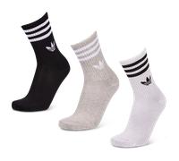 Adidas Mid Cut Crew 3 Pack unisex Calze - Grigio - Foot Locker Grey 46-48