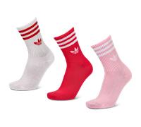 Adidas Mid Cut Crew 3 Pack Unisex - Calze Rosa - Taglia 43-45 Pink 43-45