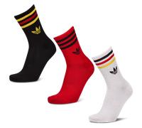Adidas Mid Cut Crew 3 Pack Unisex - Calze Rosso - Taglia 43-45 Red 43-45