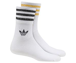 Adidas, Mid Cut Glt Sck, Calze, Bianco/Nero/Oro Vittoria, XS, Donna